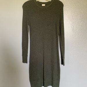 Army green Target mini sweater dress